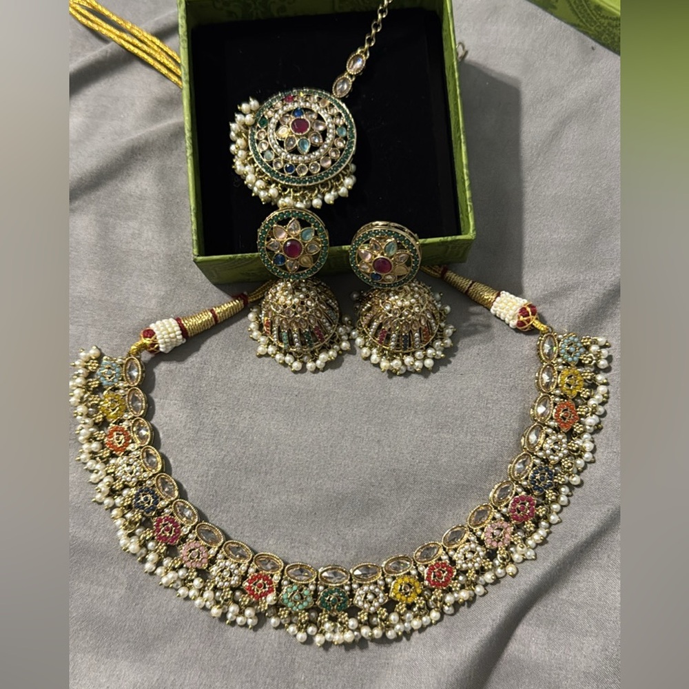 Indian Multi Color Necklace Set